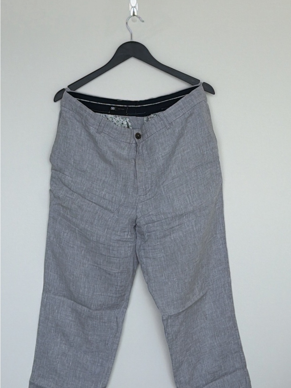 Simons Le 31 Light Gray Linen Pants